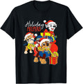 Paw Patrol Holiday Helpers Rare Hoodie - Fun Novelty Design Men Women - T-Shirt, Sweatshirt, Hoodie