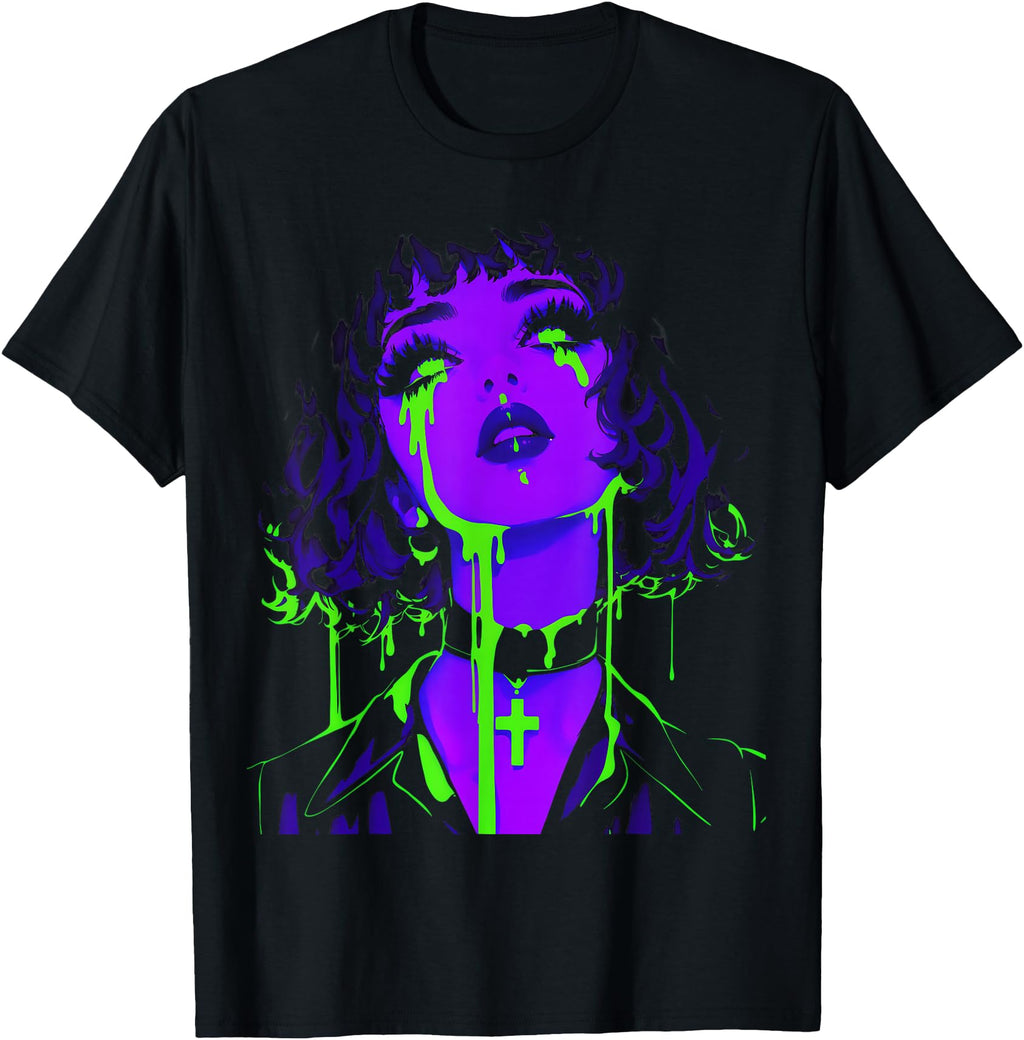 Exclusive Cybergoth Cybercore Grunge T-Shirt - Casual Everyday Wear Unisex - T-Shirt, Sweatshirt, Hoodie
