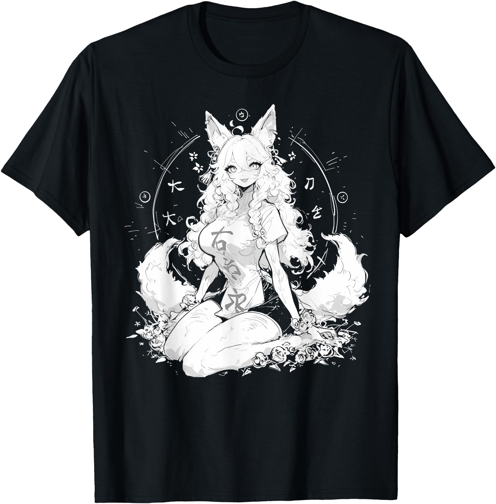 Handcrafted Goth Grunge Demon Anime Hoodie - Aesthetic Graphic Unisex - T-Shirt, Sweatshirt, Hoodie