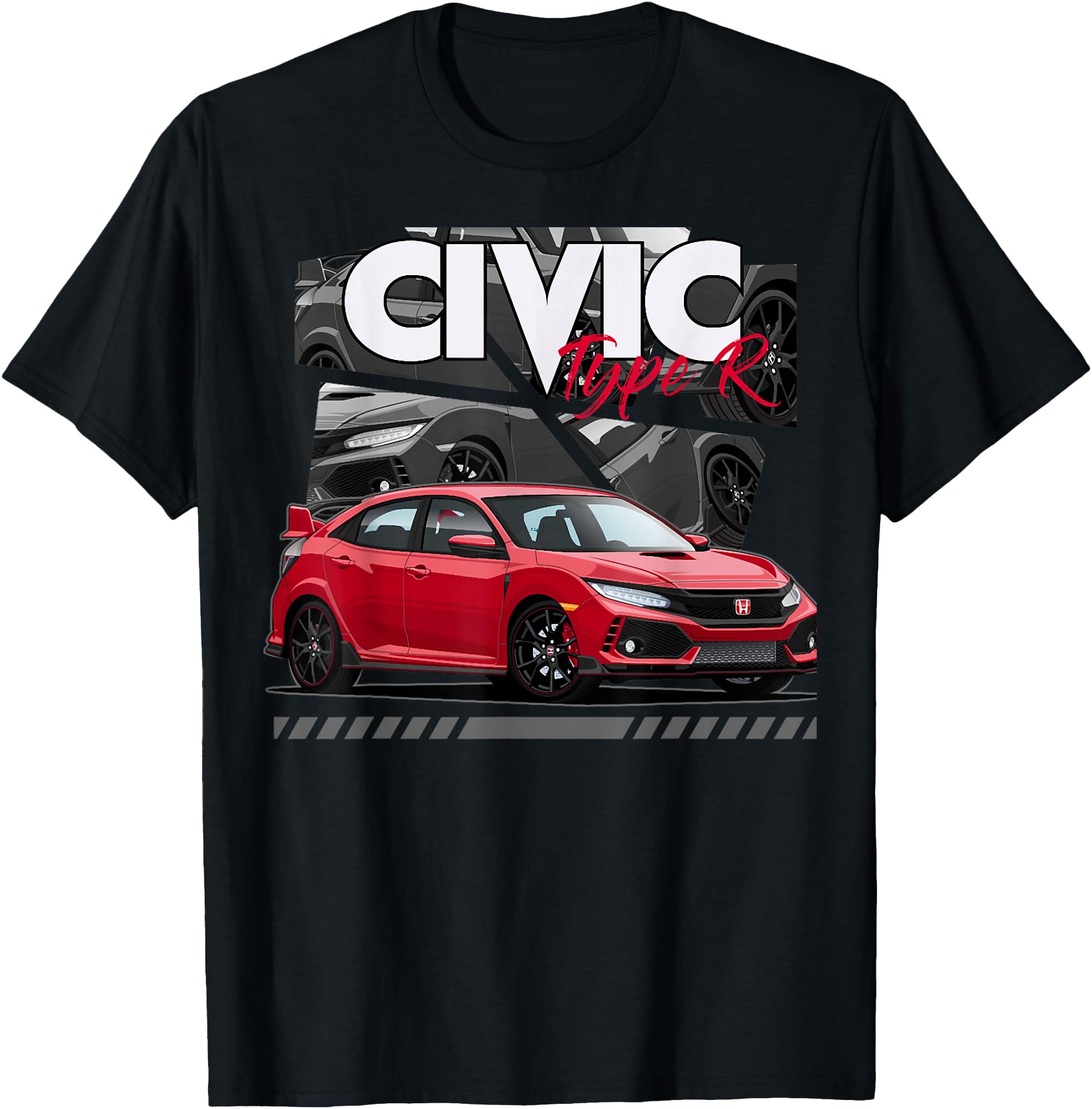 Authentic Civic Type R Fk8 Japanese T-Shirt - Aesthetic Graphic Men Women - T-Shirt, Sweatshirt, Hoodie