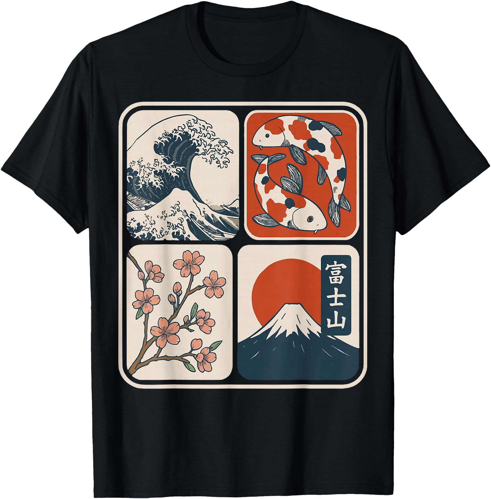 Authentic Japanese Art Japan Hoodie - Novelty Apparel for Adults - T-Shirt, Sweatshirt, Hoodie