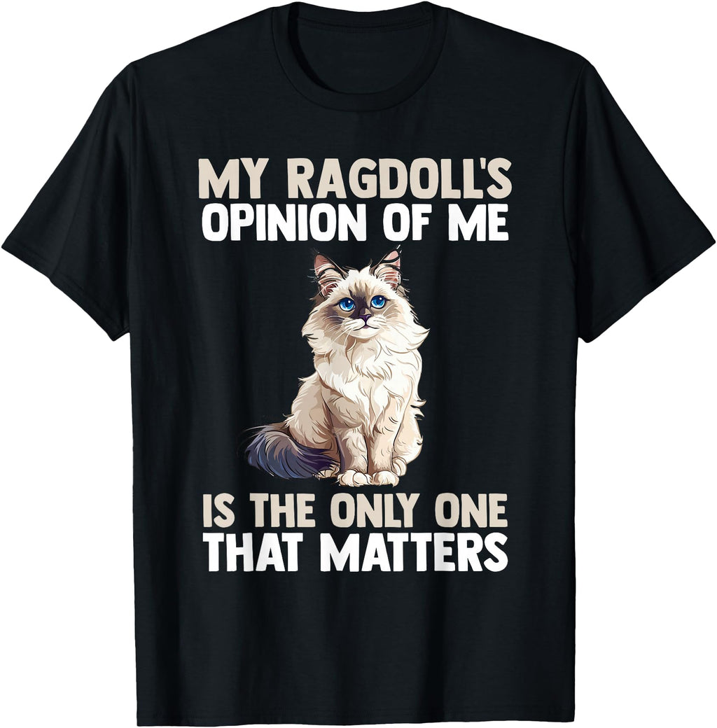 Ragdoll Cat Cat Ragdoll T Black Hoodie - Casual Everyday Wear Unisex - T-Shirt, Sweatshirt, Hoodie