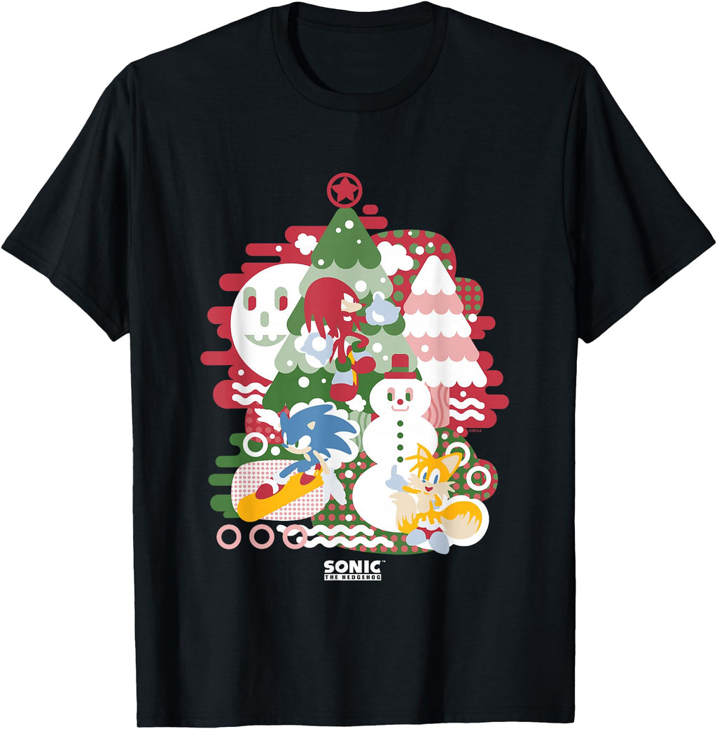 Sonic Hedgehog Sonic Friends Enjoying T-Shirt - Graphic Print Men Women - T-Shirt, Sweatshirt, Hoodie