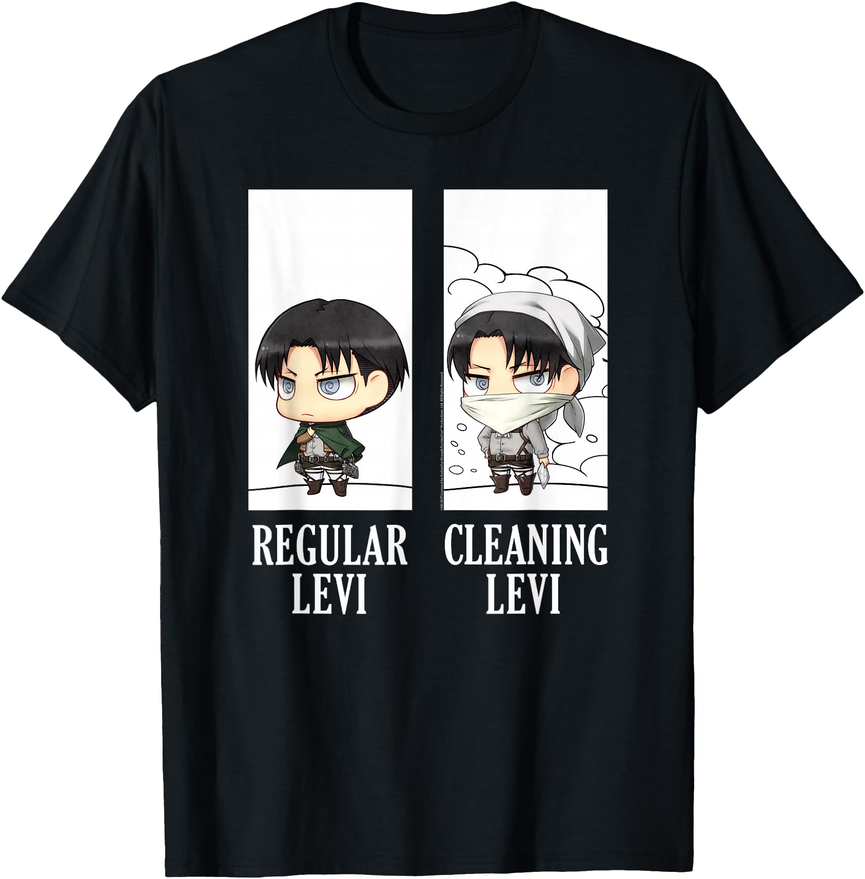 Authentic Attack Titan Regular Cleaning T-Shirt - Graphic Print Unisex - T-Shirt, Sweatshirt, Hoodie