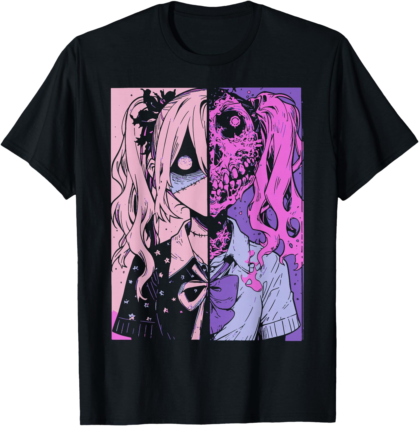 Original Horror Anime Manga Zombie Hoodie - Streetwear Style for Adults - T-Shirt, Sweatshirt, Hoodie