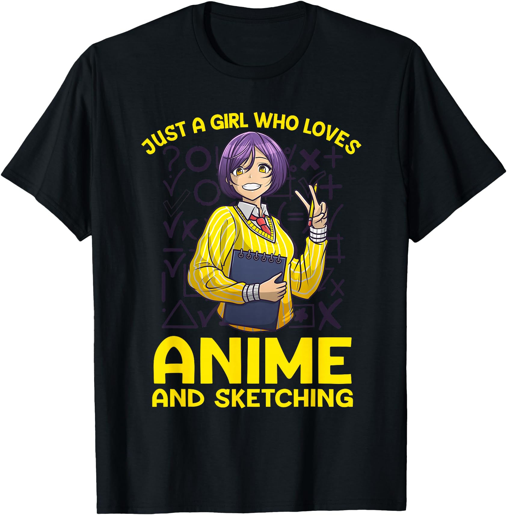 Exclusive Anime Art Teen Anime Sketch Hoodie - Minimalist Print for Adults - T-Shirt, Sweatshirt, Hoodie
