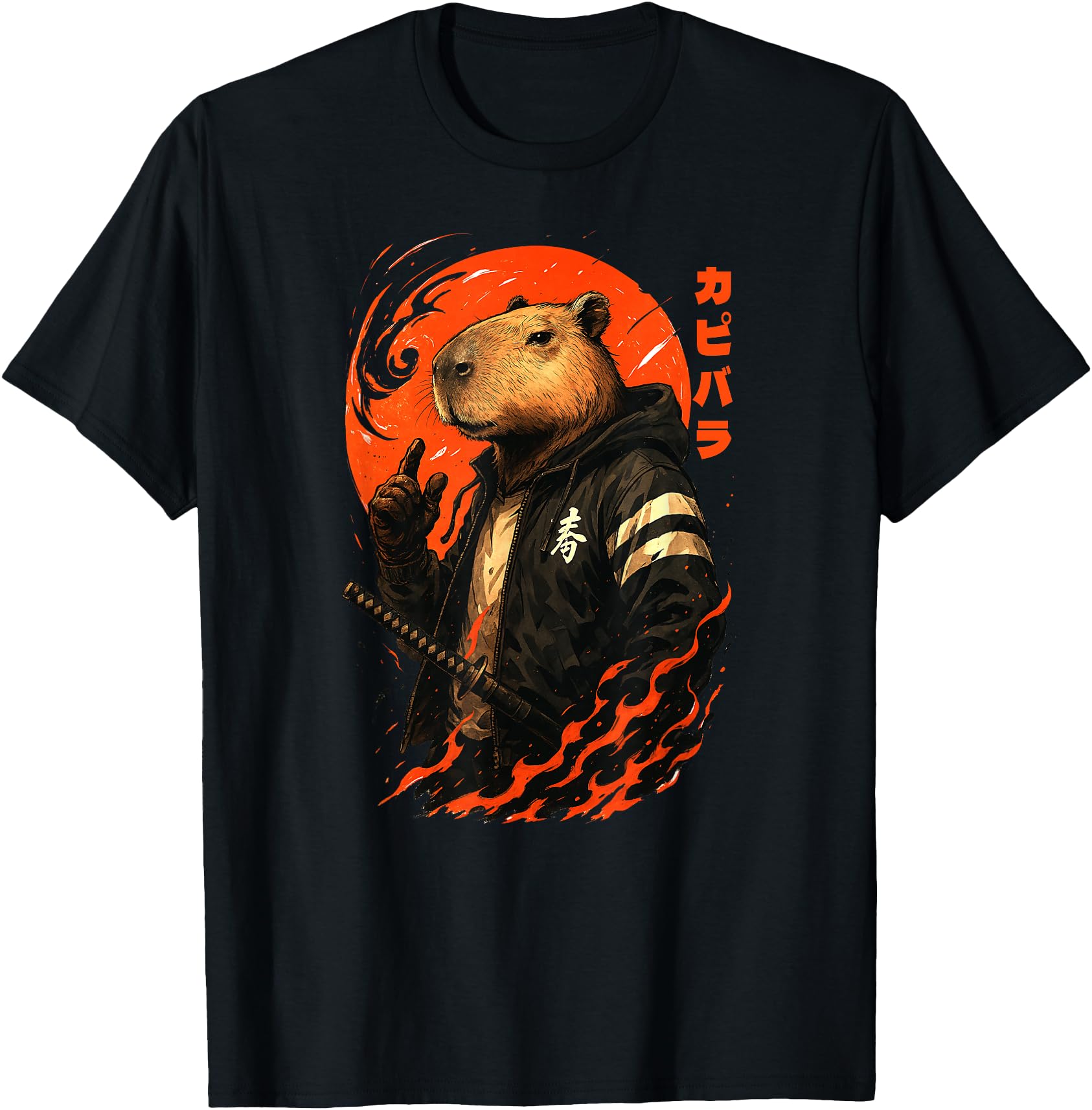 Exclusive Capybara Japanese Anime T-Shirt - Unique Graphic for Adults - T-Shirt, Sweatshirt, Hoodie