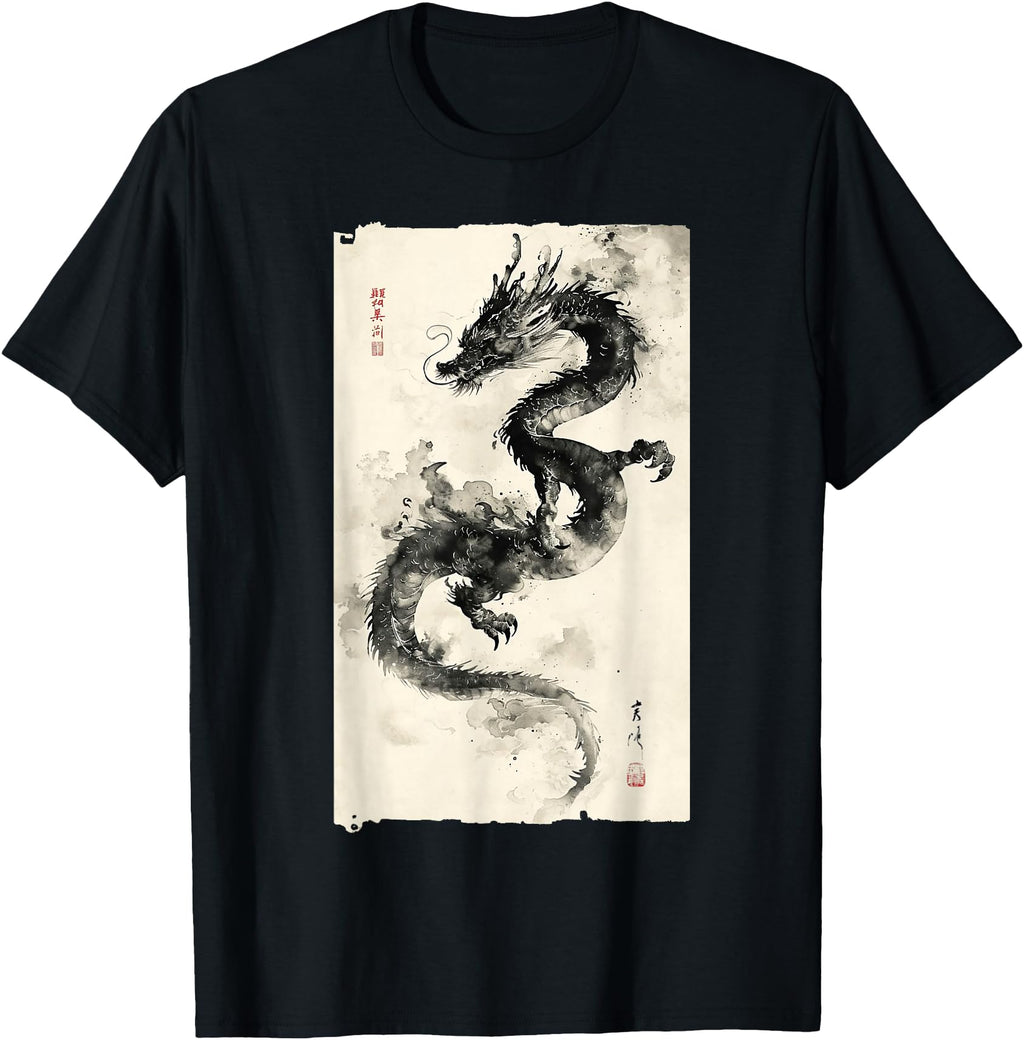 Exclusive Eastern Dragon Majesty T-Shirt - Fun Novelty Design for Adults - T-Shirt, Sweatshirt, Hoodie