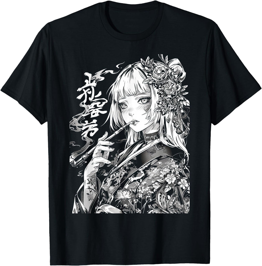 Waifu Anime Horror Aesthetic T-Shirt - Unique Graphic for Adults - T-Shirt, Sweatshirt, Hoodie