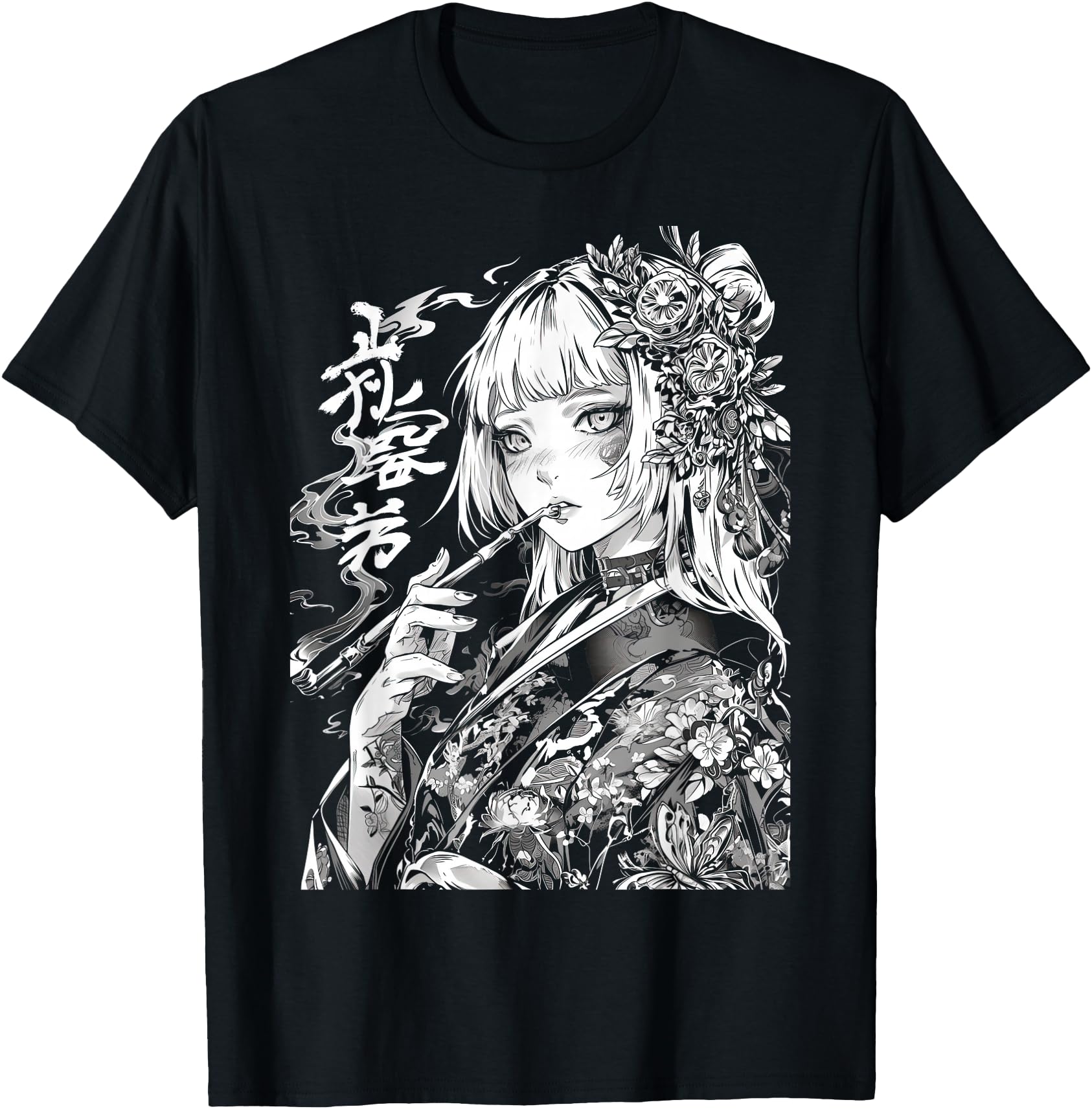 Waifu Anime Horror Aesthetic T-Shirt - Unique Graphic for Adults - T-Shirt, Sweatshirt, Hoodie