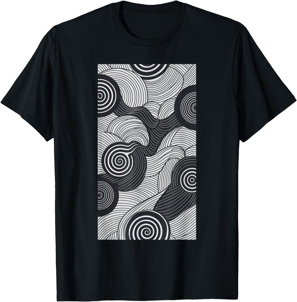 Abstract Pattern Spiral Waves Sweatshirt - Unique Graphic Men Women - T-Shirt, Sweatshirt, Hoodie