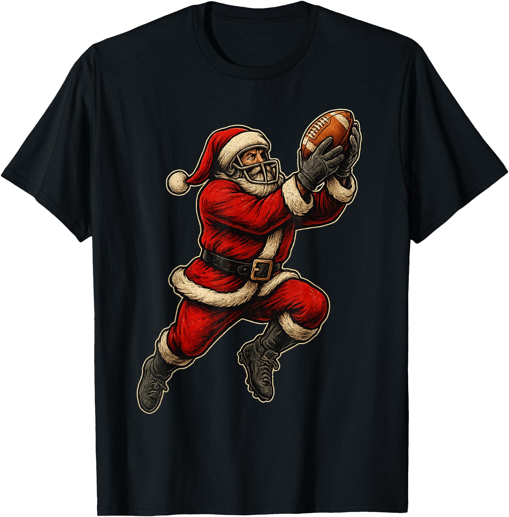 Original Santa Claus Playing Sweatshirt - Minimalist Print for Adults - T-Shirt, Sweatshirt, Hoodie
