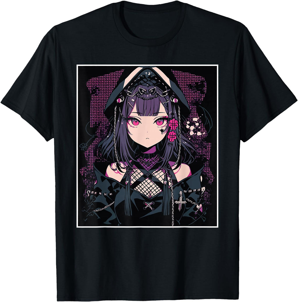 Exclusive Anime Gothic Waifu Japanese Hoodie - Novelty Apparel for Adults - T-Shirt, Sweatshirt, Hoodie