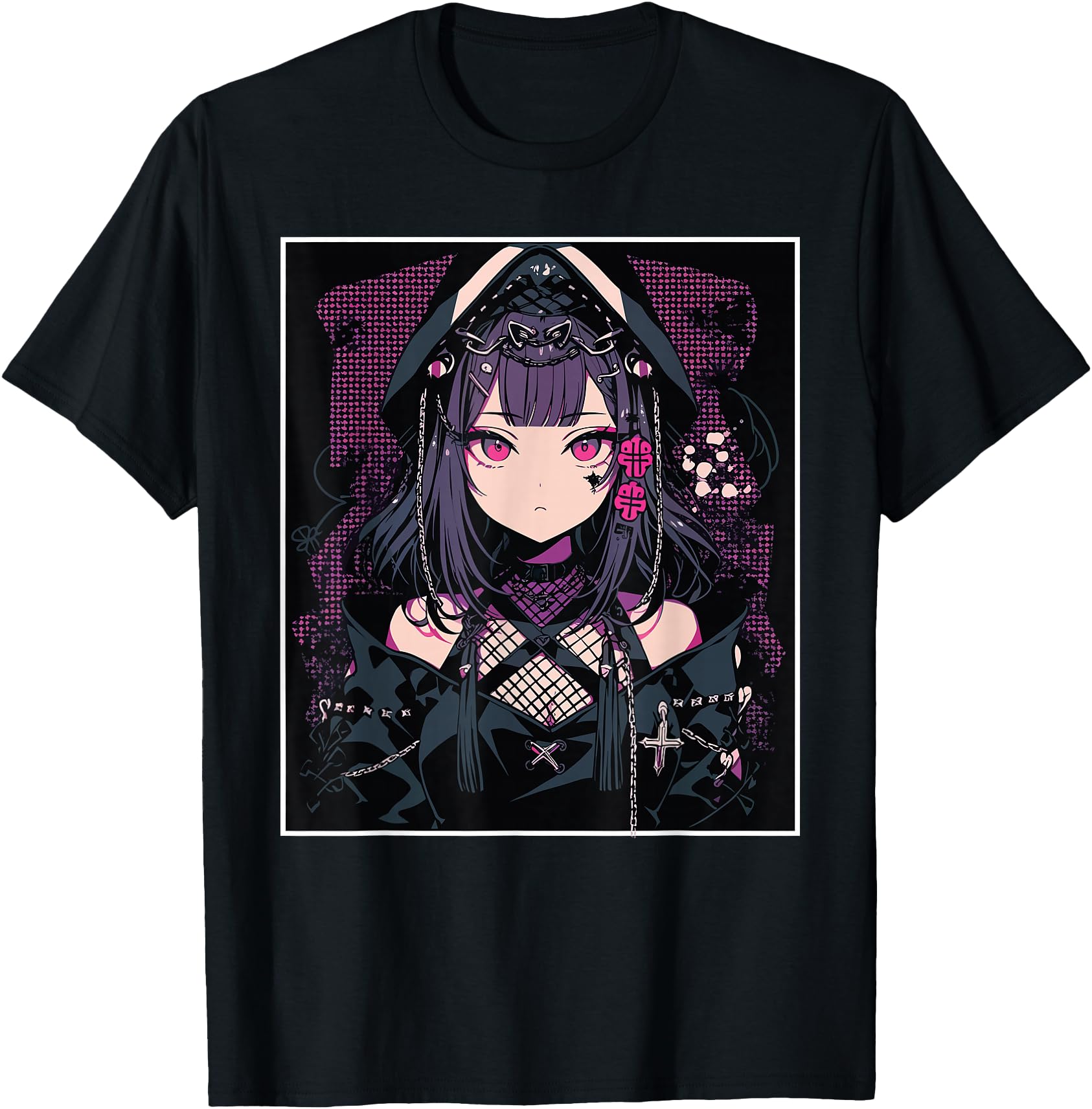 Exclusive Anime Gothic Waifu Japanese Hoodie - Novelty Apparel for Adults - T-Shirt, Sweatshirt, Hoodie