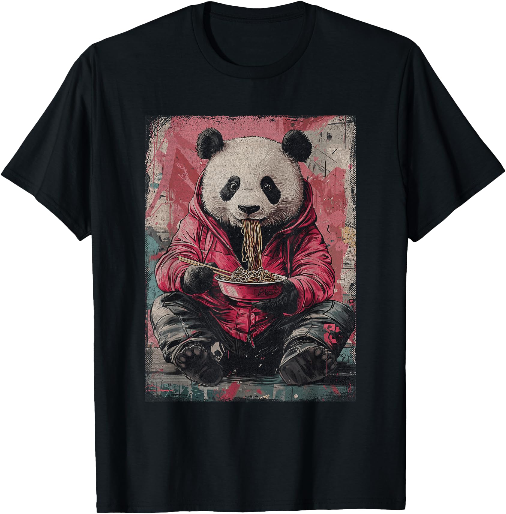 Cyberpunk Ramen Panda Y2K Sweatshirt - Casual Everyday Wear Men Women - T-Shirt, Sweatshirt, Hoodie