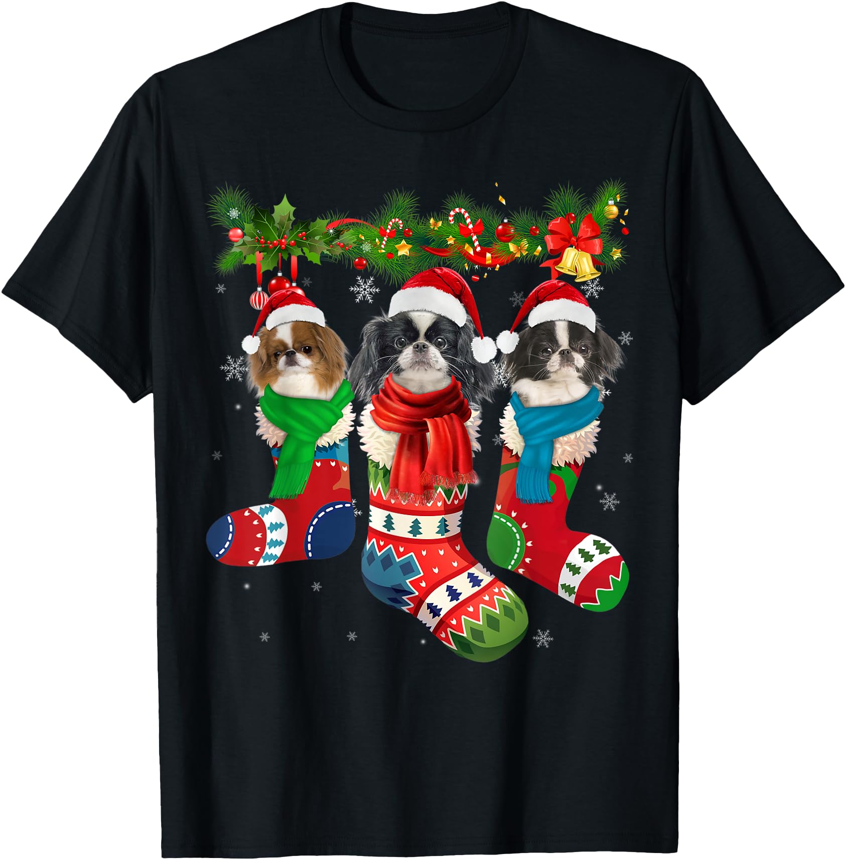 Authentic Japanese Chin Socks Rare T-Shirt - Graphic Print Unisex - T-Shirt, Sweatshirt, Hoodie