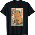 Original Anime Capybara Tees Kawaii Hoodie - Aesthetic Graphic for Adults - T-Shirt, Sweatshirt, Hoodie