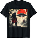 Authentic Samurai Bigfoot Japanese T-Shirt - Novelty Apparel for Adults - T-Shirt, Sweatshirt, Hoodie