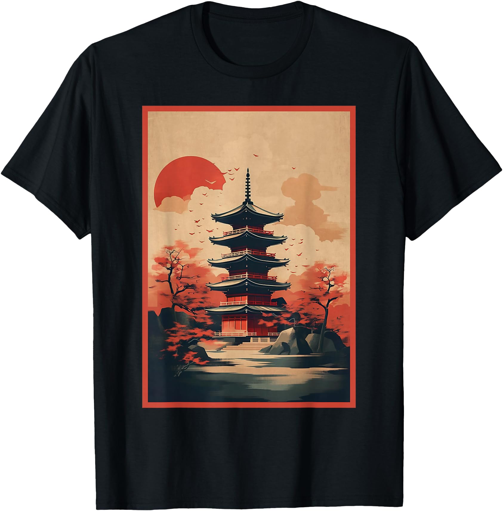 Traditional Japanese Art About Kyoto Hoodie - Streetwear Style Men Women - T-Shirt, Sweatshirt, Hoodie