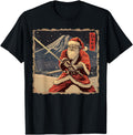 Santa Santa Claus Japanese Art T-Shirt - Casual Everyday Wear for Adults - T-Shirt, Sweatshirt, Hoodie