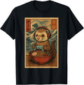 Kawaii Anime Gamer Ferret Ramen Sweatshirt - Aesthetic Graphic for Adults - T-Shirt, Sweatshirt, Hoodie