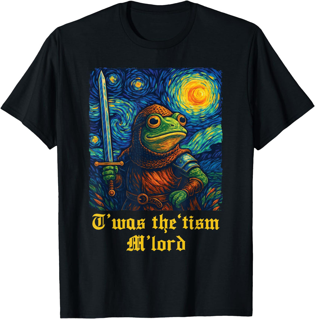 Exclusive Van Gogh Twas Tism M Lord T-Shirt - Minimalist Print Men Women - T-Shirt, Sweatshirt, Hoodie