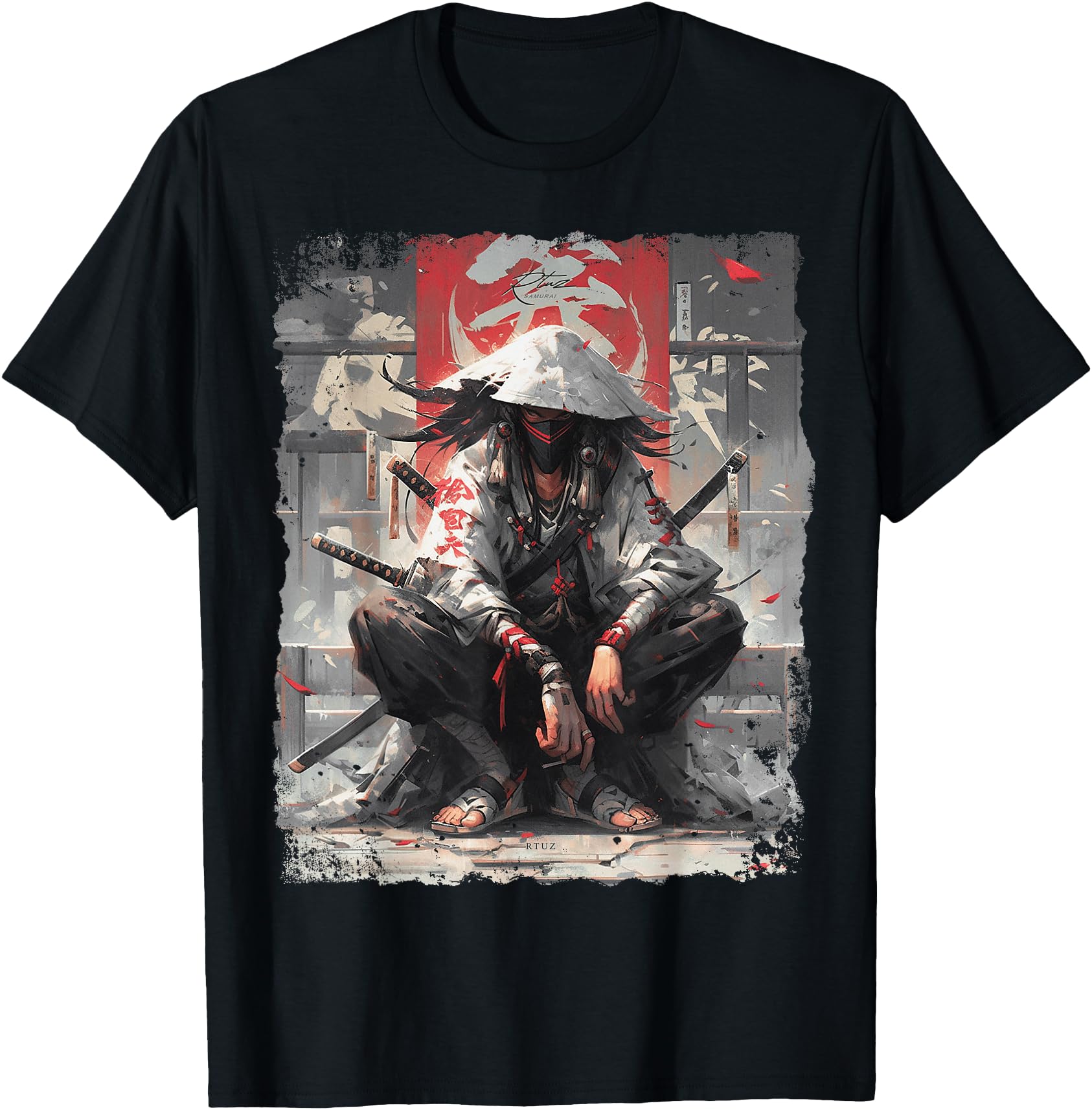 Y2K Samurai Sword Katana Ninja Japan Hoodie - Trendy Graphic for Adults - T-Shirt, Sweatshirt, Hoodie