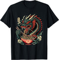 Dragon Ramen Kawaii Neko Japanese T-Shirt - Aesthetic Graphic Men Women - T-Shirt, Sweatshirt, Hoodie
