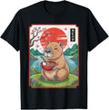 Exclusive Kawaii Capybara Ramen T-Shirt - Novelty Apparel Men Women - T-Shirt, Sweatshirt, Hoodie
