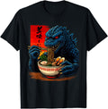 Kaiju Eating Ramen Japanese Sweatshirt - Casual Everyday Wear Unisex - T-Shirt, Sweatshirt, Hoodie