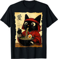 Cat Ramen Japanese Kawaii Anime Sweatshirt - Minimalist Print for Adults - T-Shirt, Sweatshirt, Hoodie