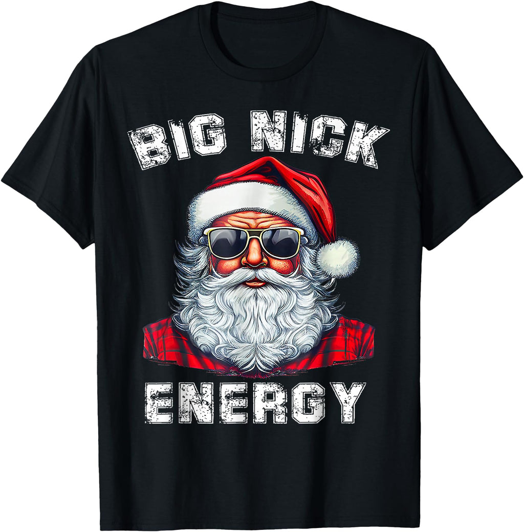 Original Big Nick Energy Santa Rare Hoodie - Aesthetic Graphic for Adults - T-Shirt, Sweatshirt, Hoodie