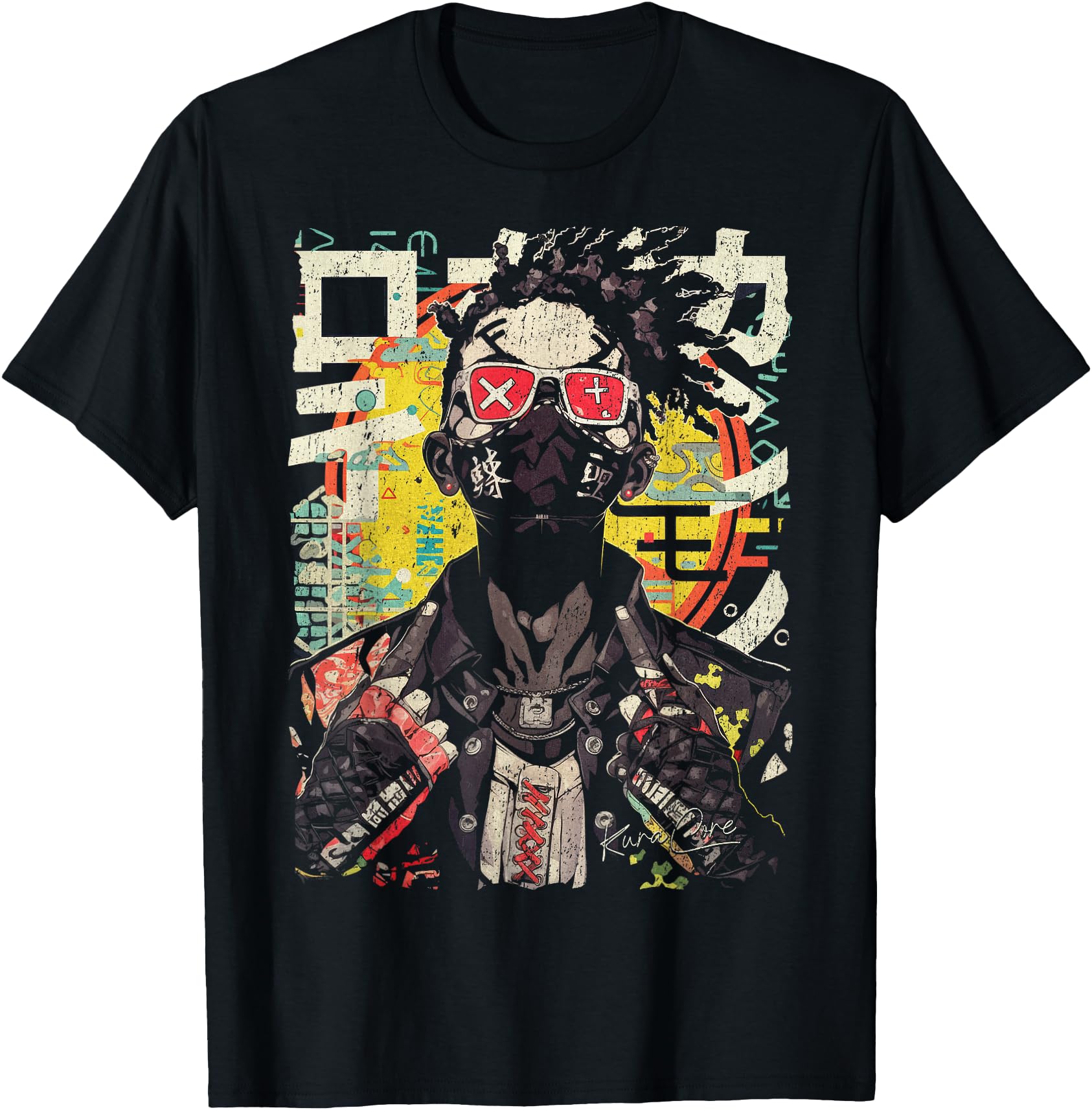Original Japanese Streetwear Afro Hoodie - Fun Novelty Design Men Women - T-Shirt, Sweatshirt, Hoodie