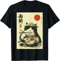 Authentic Japanese Ramen Cat Art Sweatshirt - Unique Graphic Men Women - T-Shirt, Sweatshirt, Hoodie