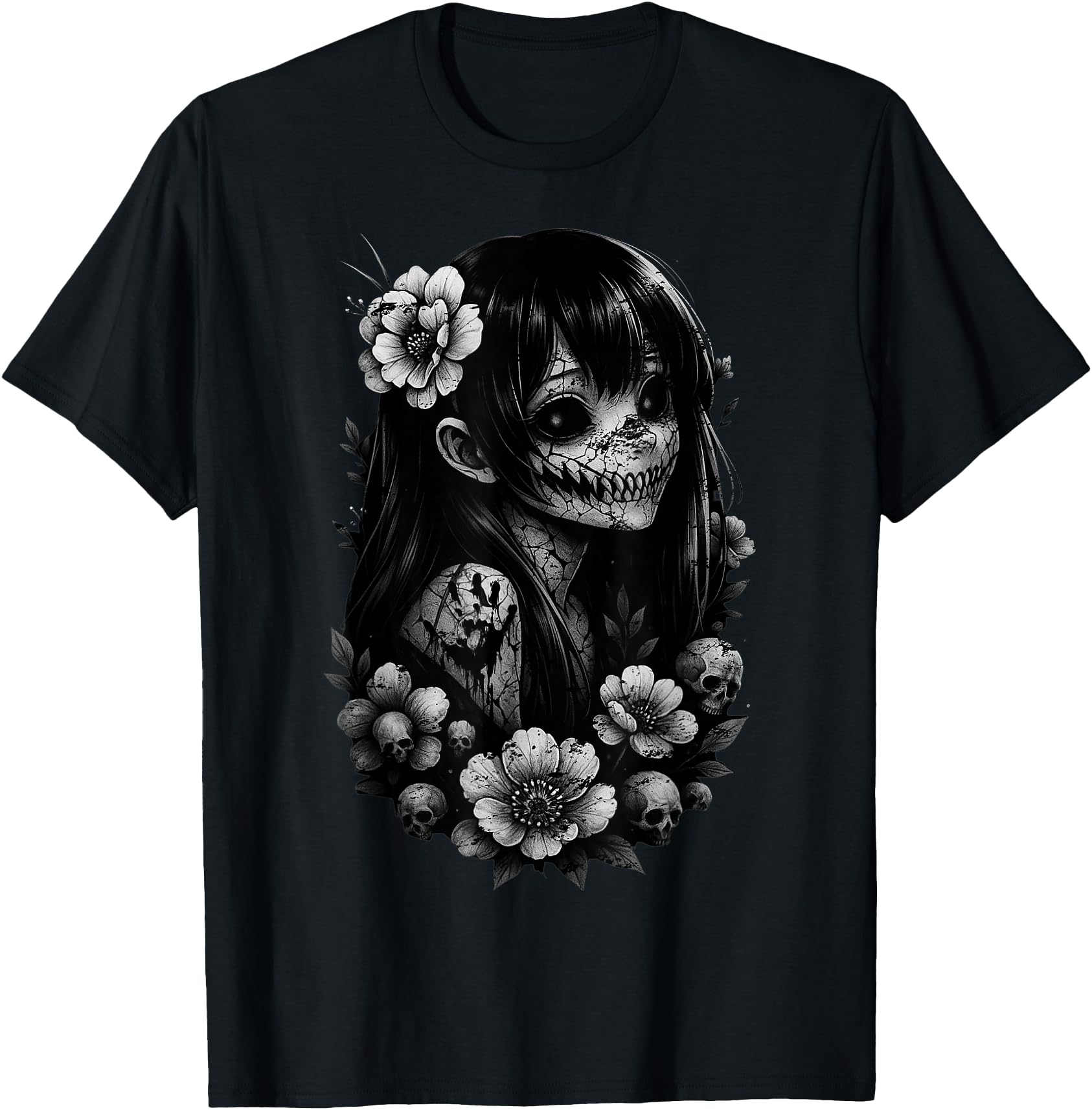 Otaku Manga Horror Japanese Aesthetic Hoodie - Novelty Apparel Unisex - T-Shirt, Sweatshirt, Hoodie