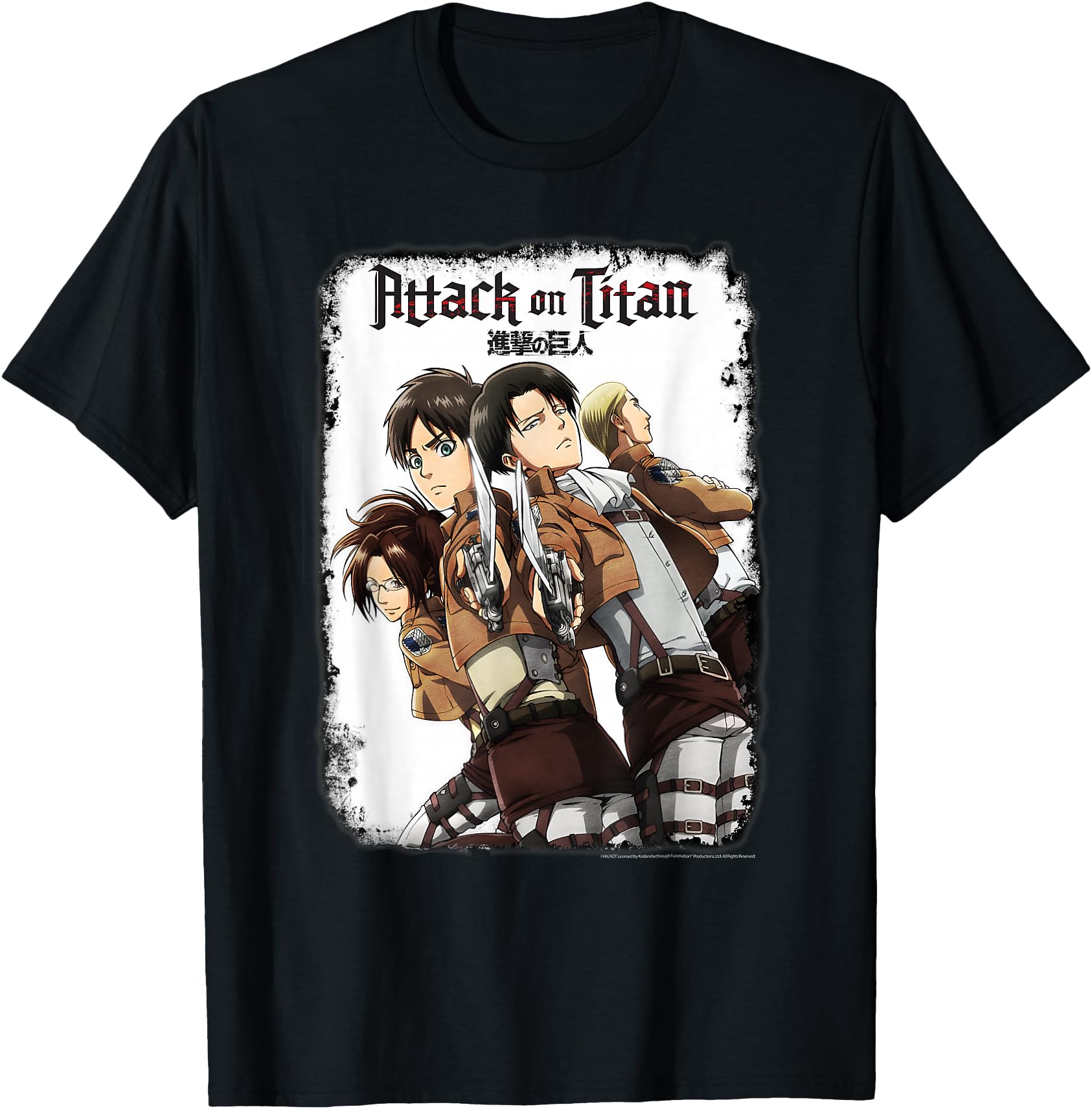 Handcrafted Attack Titan Group T-Shirt - Minimalist Print Men Women - T-Shirt, Sweatshirt, Hoodie