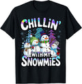 Chillin My Snowmies Snowman Sweatshirt - Custom Art Print Men Women - T-Shirt, Sweatshirt, Hoodie