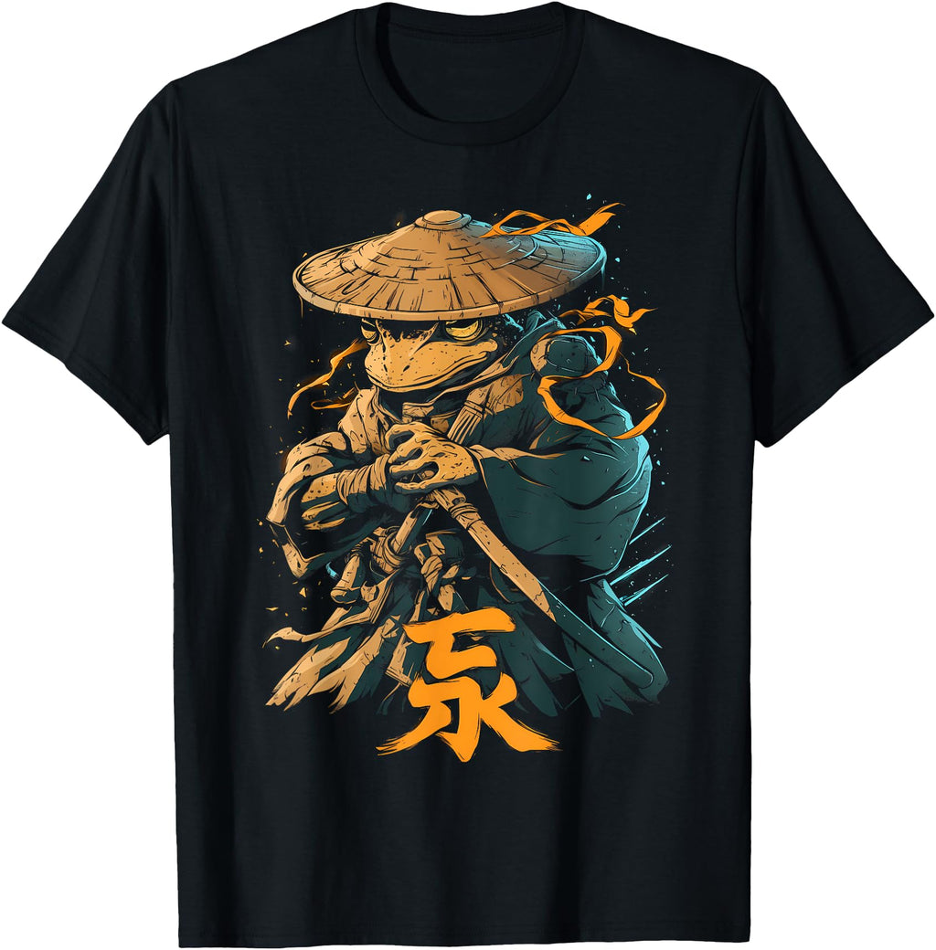Original Samurai Frog Japanese Kanji T-Shirt - Streetwear Style Men Women - T-Shirt, Sweatshirt, Hoodie