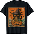 Exclusive Spooky Black Cat Eating Sweatshirt - Custom Art Print for Adults - T-Shirt, Sweatshirt, Hoodie