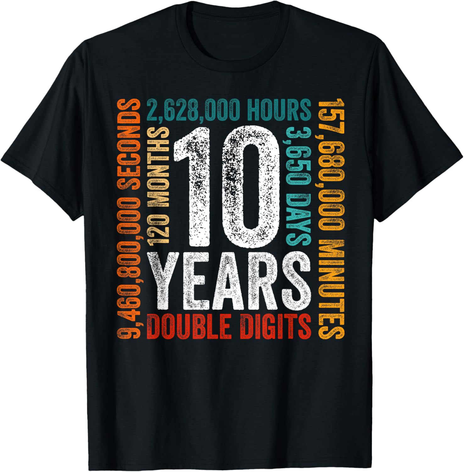 10Th Double Digits 10 Years Tank Top Gift Idea for Father's Day