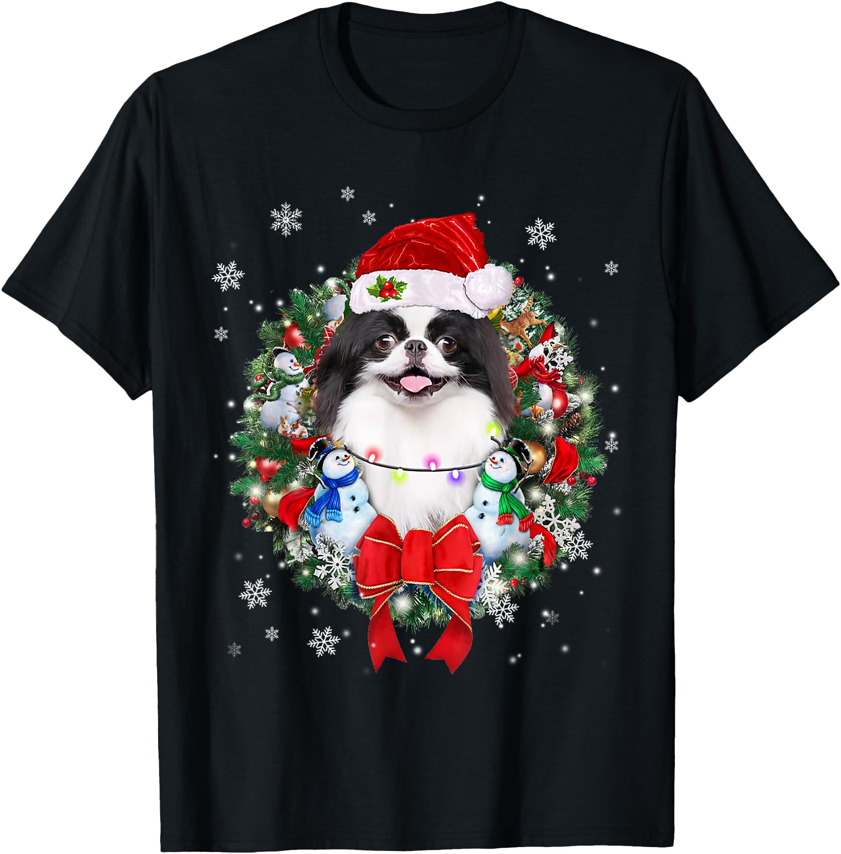 Japanese Chin Wreath Decoration Pajamas Hoodie - Unique Graphic Men Women - T-Shirt, Sweatshirt, Hoodie