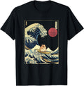 Hamster Kanagawa Wave Surf Animal Hoodie - Custom Art Print Men Women - T-Shirt, Sweatshirt, Hoodie