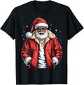 Exclusive African American Santa T-Shirt - Fun Novelty Design for Adults - T-Shirt, Sweatshirt, Hoodie
