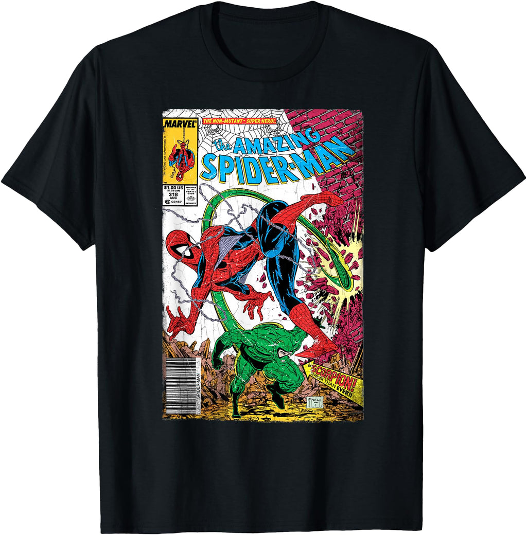 Marvel Spider Comic Scorpion Cover T-Shirt - Graphic Print Men Women - T-Shirt, Sweatshirt, Hoodie