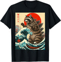 Raccoonzilla Raccoon Japanese Art T-Shirt - Fun Novelty Design Men Women - T-Shirt, Sweatshirt, Hoodie