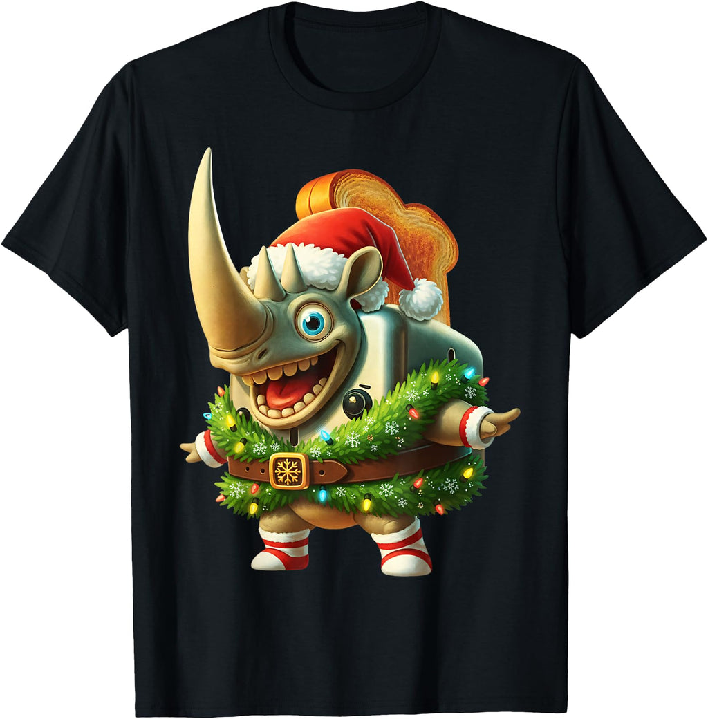 Handcrafted Rhino Toasterino Italian Hoodie - Unique Graphic Unisex - T-Shirt, Sweatshirt, Hoodie