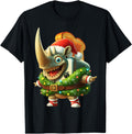 Handcrafted Rhino Toasterino Italian Hoodie - Unique Graphic Unisex - T-Shirt, Sweatshirt, Hoodie