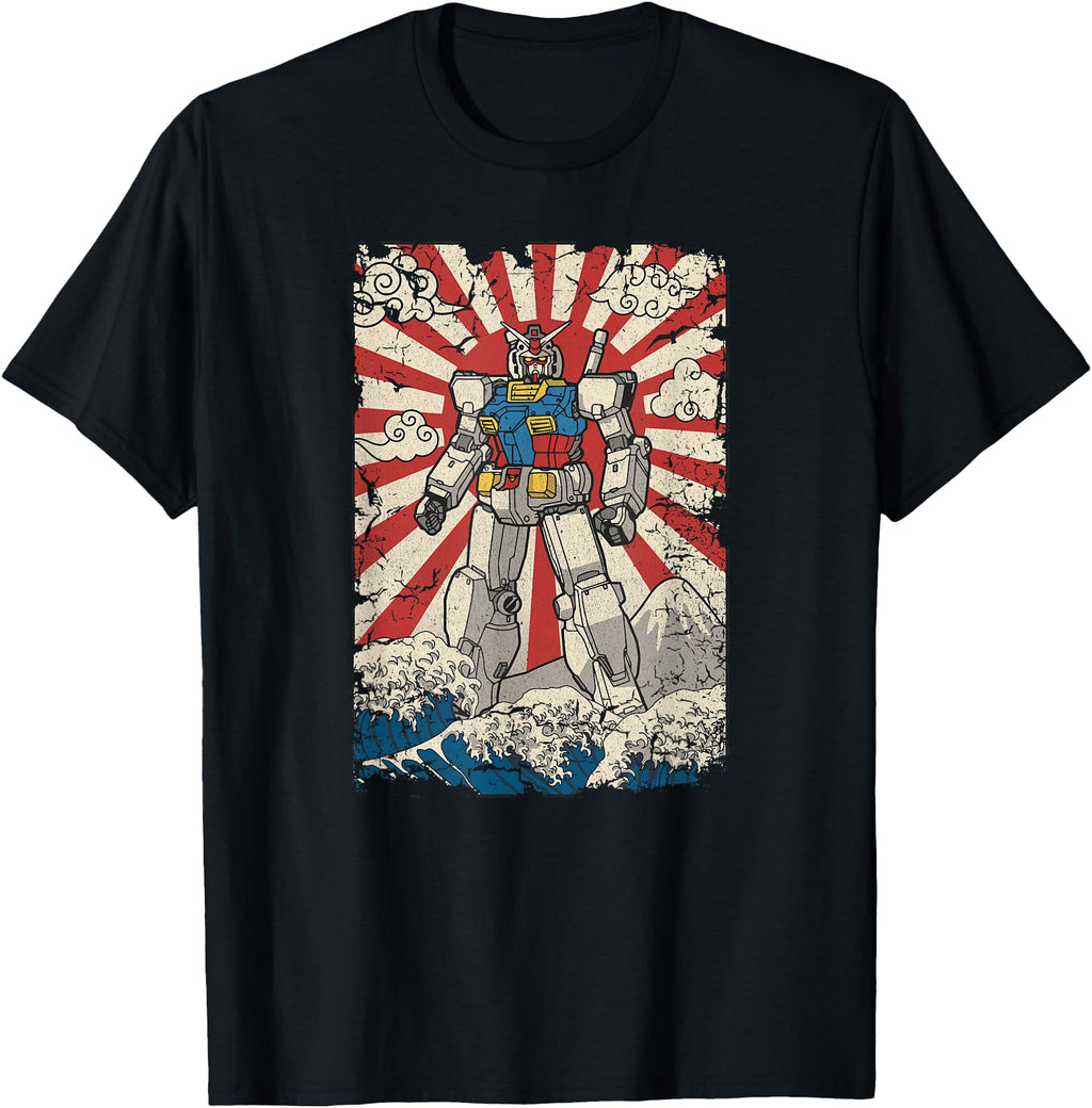 Handcrafted Japanese Mecha Anime Robot T-Shirt - Novelty Apparel Men Women - T-Shirt, Sweatshirt, Hoodie