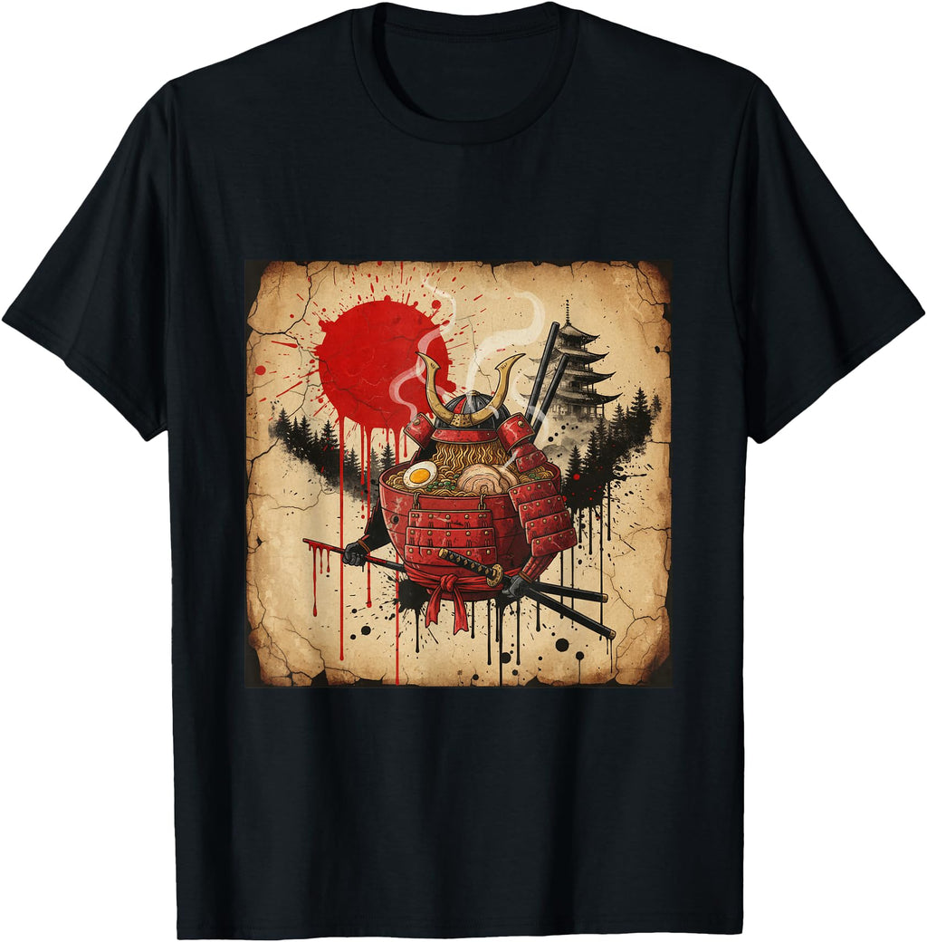 Exclusive Samurai Ramen Bowl Sweatshirt - Novelty Apparel Men Women - T-Shirt, Sweatshirt, Hoodie