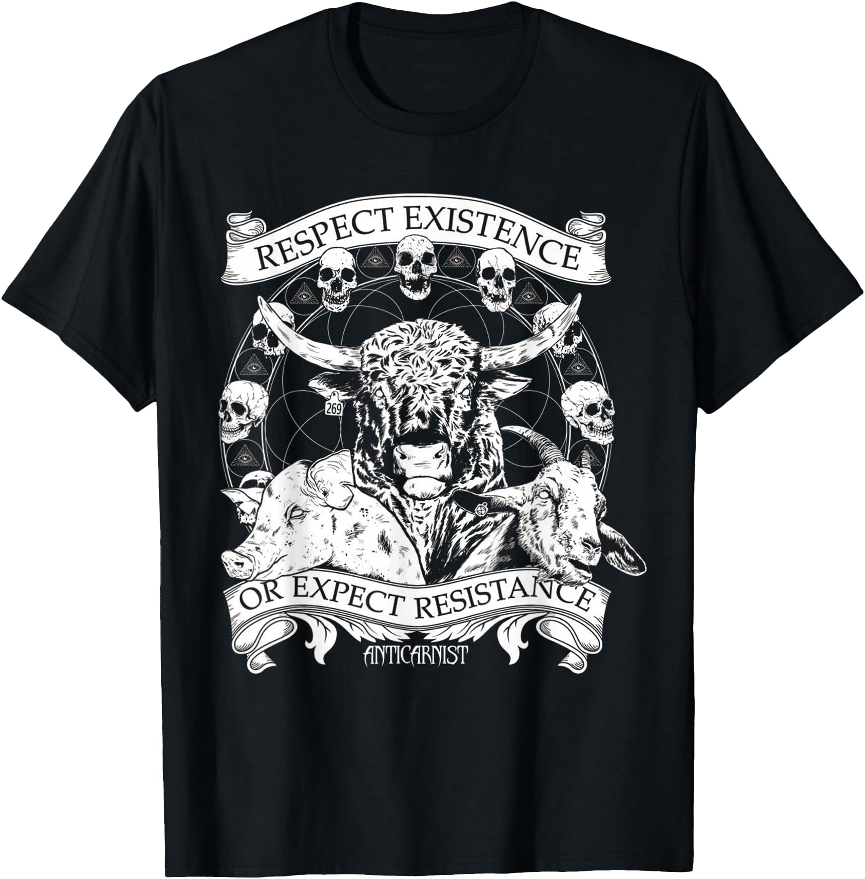 Exclusive Vegan Respect Existence Or Hoodie - Streetwear Style for Adults - T-Shirt, Sweatshirt, Hoodie